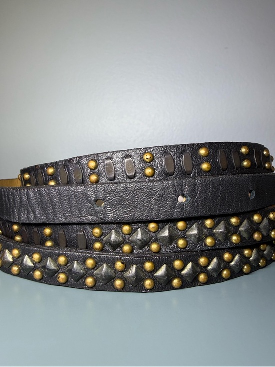Ubran Zen Accessories - Urban Zen Celso Tia Double Wrap Studded Leather Belt NWT Size 36